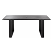 Safavieh Fash Aluminum Dining Table  in Black