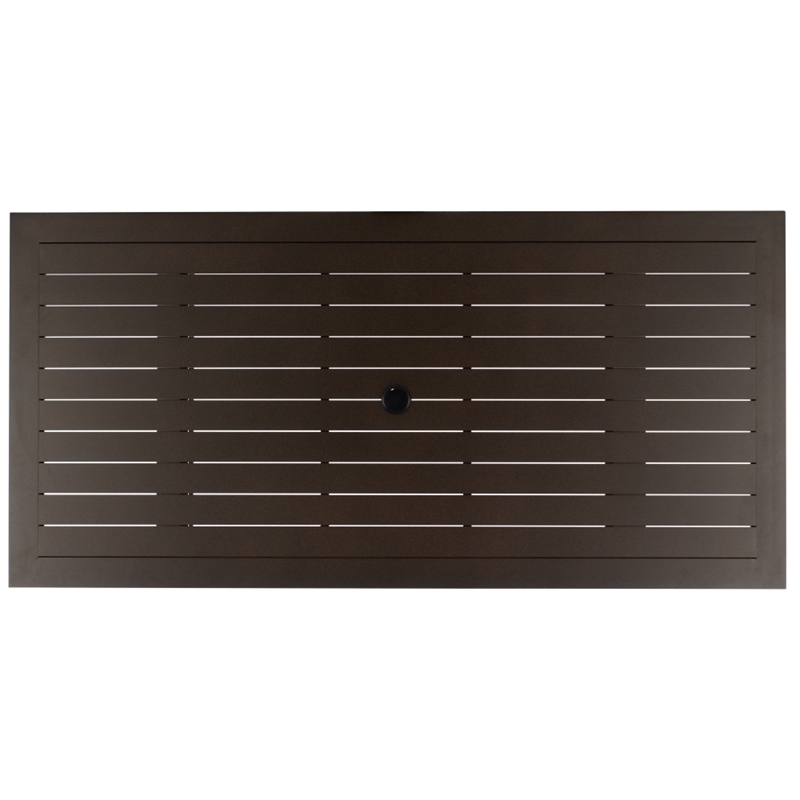 Safavieh Fash Aluminum Dining Table  in Brown