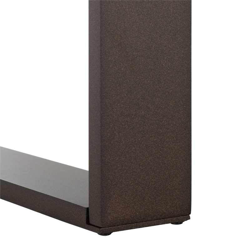 Safavieh Fash Aluminum Dining Table  in Brown