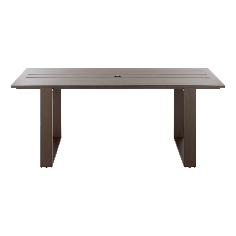 Safavieh Fash Aluminum Dining Table  in Brown
