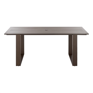 Safavieh Fash Aluminum Dining Table  in Brown