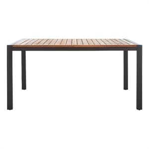Safavieh Guthrie Steel and Wood Dining Table in Natural