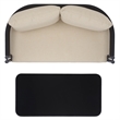 Safavieh Viola Steel Bench and Table  in Black / Taupe
