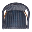 Safavieh California Metal Bar Stool w/ Arms in Navy
