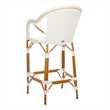 Safavieh California Metal Bar Stool w/ Arms in White