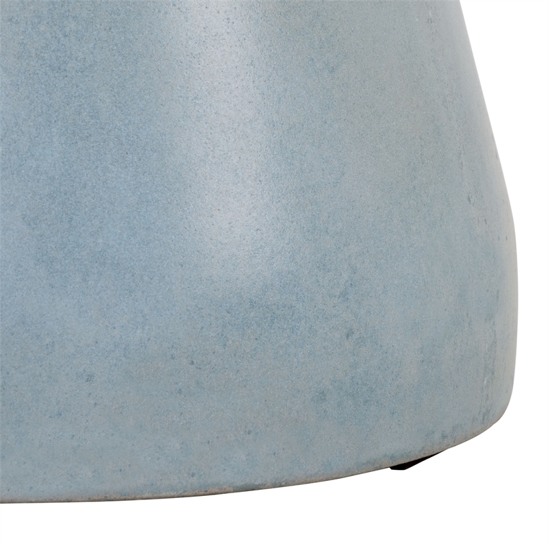 Safavieh Torre In/Outdoor Concrete Accent Stool in Blue
