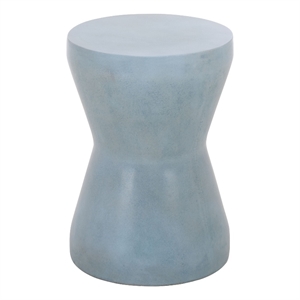 Safavieh Torre In/Outdoor Concrete Accent Stool in Blue