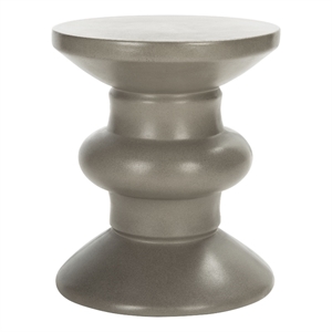 Safavieh Jiraiya Concrete Accent Stool  in Dark Gray