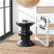 Safavieh Jiraiya Concrete Accent Stool  in Black