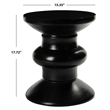 Safavieh Jiraiya Concrete Accent Stool  in Black