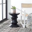 Safavieh Katara Concrete Accent Stool  in Black