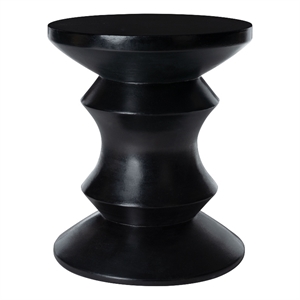 Safavieh Katara Concrete Accent Stool  in Black