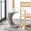 Safavieh Kavita Concrete Accent Stool  in Dark Gray