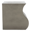 Safavieh Mazza Concrete Accent Stool  in Dark Gray