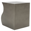 Safavieh Mazza Concrete Accent Stool  in Dark Gray
