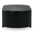Safavieh Shelbie Reeded Oval Wood Coffee Table in Black