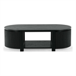 Safavieh Shelbie Reeded Oval Wood Coffee Table in Black