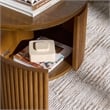 Safavieh Shelbie Reeded Oval Wood Coffee Table in Oak