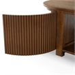 Safavieh Shelbie Reeded Oval Wood Coffee Table in Oak