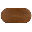 Safavieh Shelbie Reeded Oval Wood Coffee Table in Oak