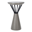 Safavieh Akiko Concrete Accent Table  in Dark Gray