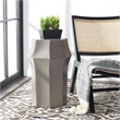 Safavieh Klaudia Concrete Accent Table  in Dark Gray