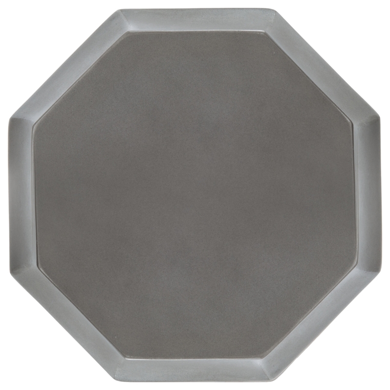 Safavieh Klaudia Concrete Accent Table  in Dark Gray