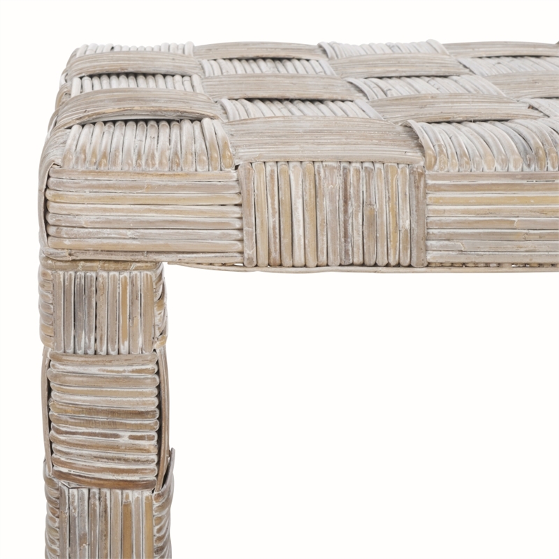 Safavieh Adkin Rattan Coffee Table  in White