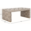 Safavieh Adkin Rattan Coffee Table  in White