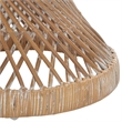 Safavieh Grimson Small Bowed Rattan Coffee Table in Gray / White