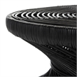 Safavieh Grimson Large Rattan Bowed Coffee Table in Black