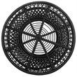 Safavieh Grimson Large Rattan Bowed Coffee Table in Black