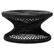 Safavieh Grimson Large Rattan Bowed Coffee Table in Black