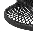 Safavieh Grimson Large Rattan Bowed Coffee Table in Black