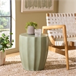 Safavieh Jaslyn In/Outdoor Concrete Accent Stool in Sage