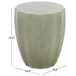 Safavieh Jaslyn In/Outdoor Concrete Accent Stool in Sage