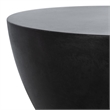 Safavieh Athena In/Outdoor Concrete Accent Stool in Black