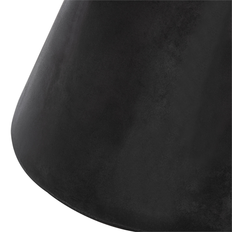 Safavieh Athena In/Outdoor Concrete Accent Stool in Black