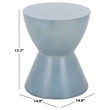 Safavieh Athena In/Outdoor Concrete Accent Stool  in Blue