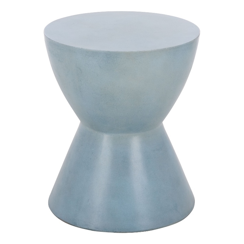 Safavieh Athena In/Outdoor Concrete Accent Stool  in Blue