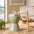 Safavieh Athena In/Outdoor Concrete Accent Stool in Sage