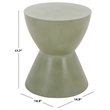 Safavieh Athena In/Outdoor Concrete Accent Stool in Sage