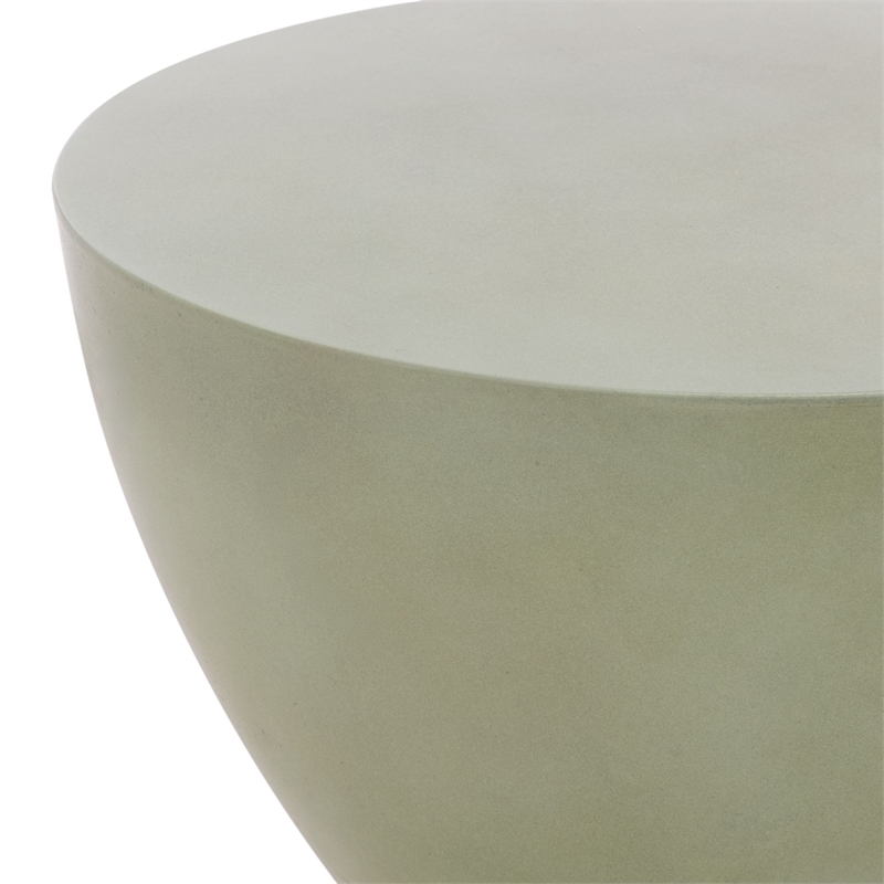 Safavieh Athena In/Outdoor Concrete Accent Stool in Sage