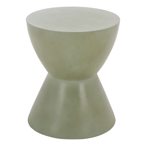 Safavieh Athena In/Outdoor Concrete Accent Stool in Sage