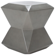 Safavieh Conan Concrete Accent Stool  in Dark Gray