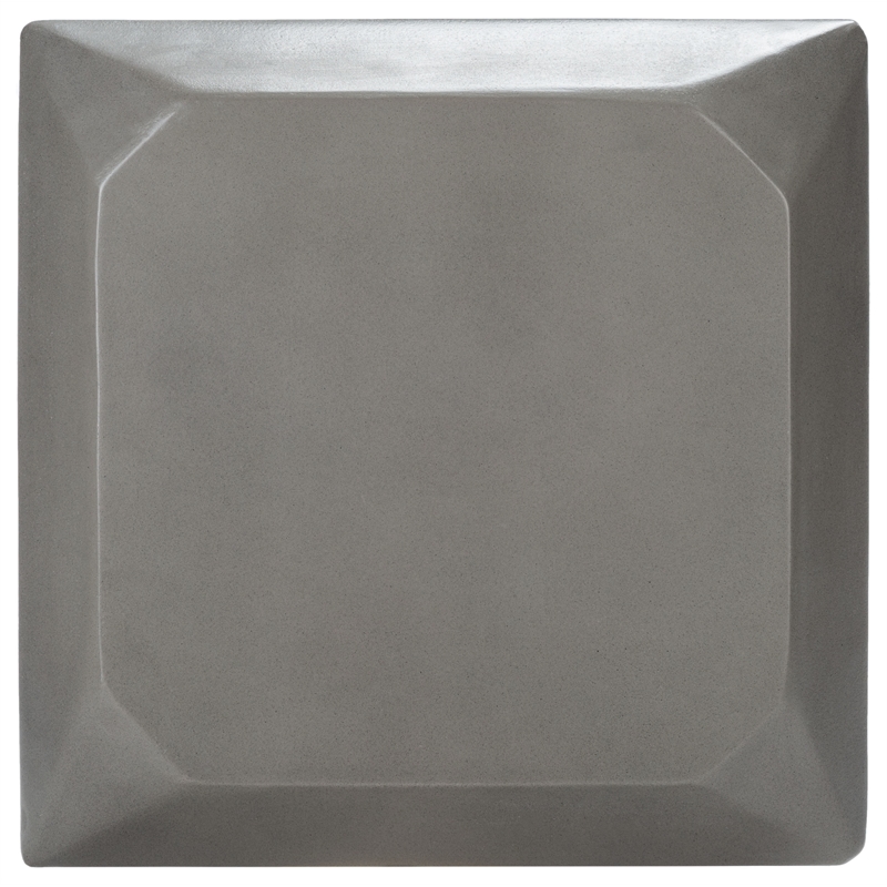 Safavieh Conan Concrete Accent Stool  in Dark Gray
