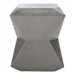Safavieh Conan Concrete Accent Stool  in Dark Gray