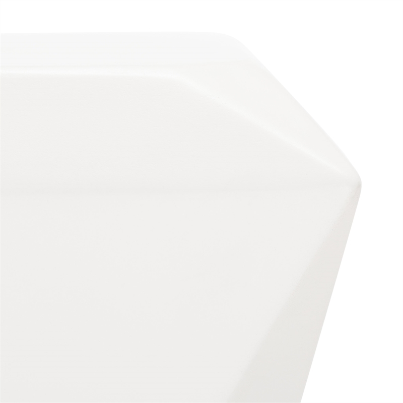Safavieh Conan Concrete Accent Stool  in Ivory