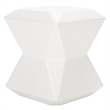 Safavieh Conan Concrete Accent Stool  in Ivory