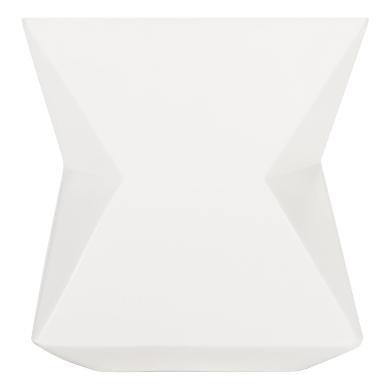 Safavieh Conan Concrete Accent Stool  in Ivory